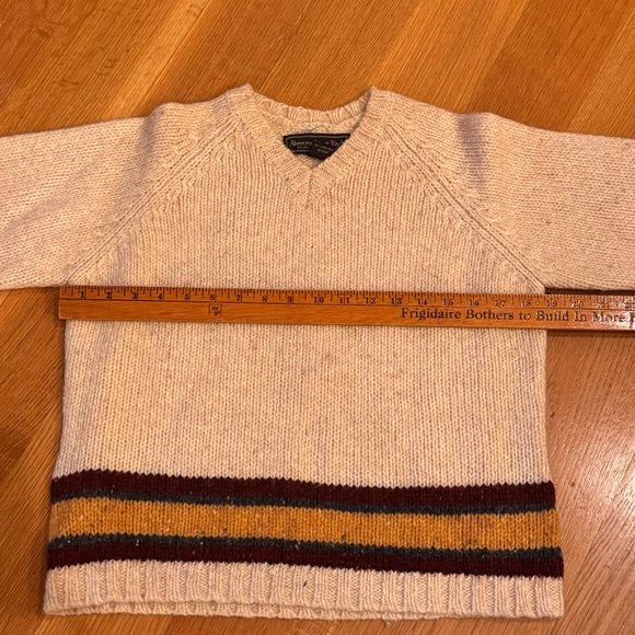 Abercrombie & Fitch Vintage 90s Wool Stripe Sweater Made in Hong Kong Size Small - Picture 5 of 9